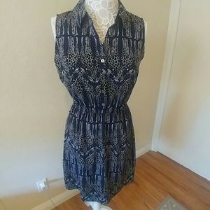 Sleeveless Giraffe Print Dress